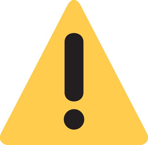 Warning Sign Emoji Download For Free Iconduck