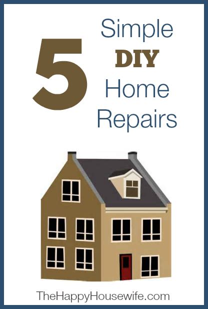 5 Simple Diy Home Repairs The Happy Housewife Home Management