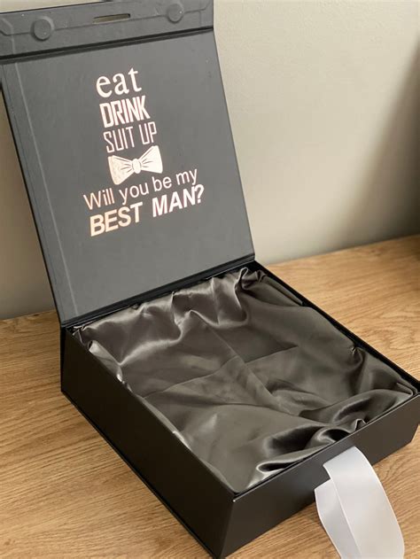 Groomsmen Proposal T Box Best Man Proposal Box Handmade Etsy My Xxx Hot Girl