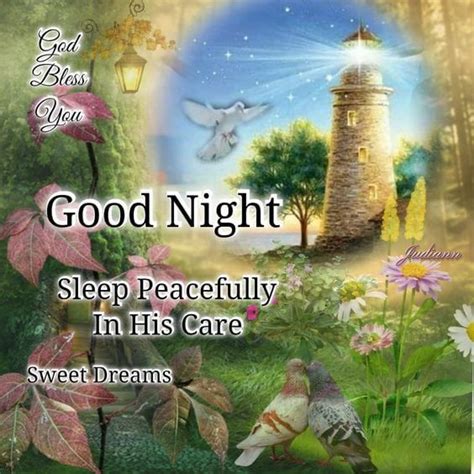 Sleep Peacefully In His Care Sweet Dreams And Good Night Pictures
