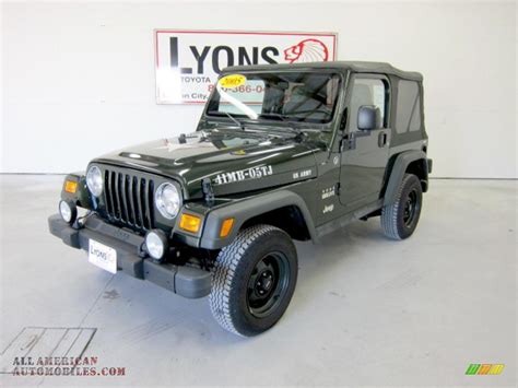 2005 Jeep Wrangler Willys Edition 4x4 In Moss Green Pearlcoat Photo 35