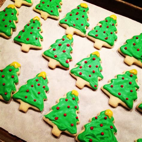 Bake for 8 to 10 minutes. Christmas Tree Sugar Cookies - LeMoine Family Kitchen