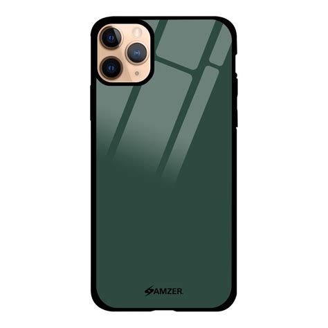 Amzer Glass Case For Iphone 11 Pro Max Hd Printed Hybrid Tpu Cover