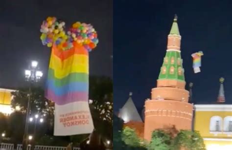 Pussy Riot Fined For Hanging Rainbow Flags On Vladimir Putin S Birthday