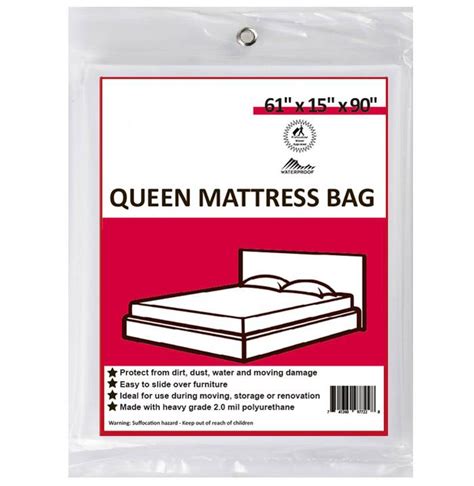Designed for queen size mattresses, this mattress moving bag will be your best ally if you are on the move and you want to protect your precious mattress water and dust resistant material protects mattress and box spring from moisture, dust, mice, and other pests. 12 Queen Mattress Bags | U-Pack