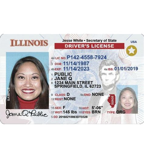 Illinois Drivers License Noveltyenhanced In 2021 Illinois