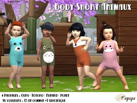 Animal Onesies By Fuyaya At Sims Artists Sims 4 Updates Sims 4