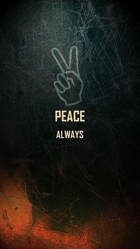 Peace Hd Phone Wallpaper Pxfuel