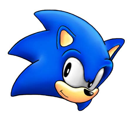 Classic Sonic's head by Layt-TH on DeviantArt png image