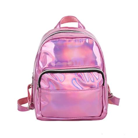 Laser Holographic Backpack Backpack Girls School Holographic Bag