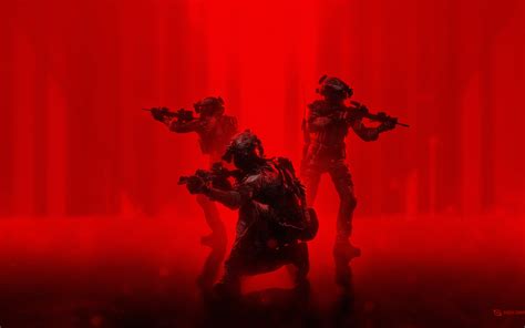 Soldiers 4k Wallpaper Military Operation Red Background