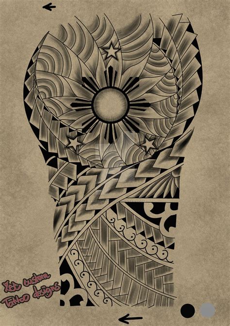 Tattoo Request Design Maori 3 Stars And The Sun Maori Tattoo Designs Filipino Tattoos