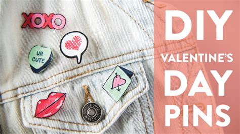Diy Valentines Day Pins Youtube