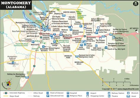 Montgomery Alabama Map Map Of Montgomery
