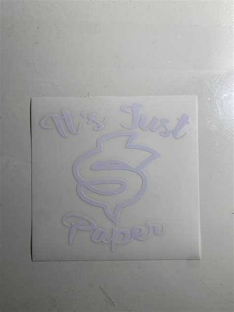 Its Just Paper Decal Etsy