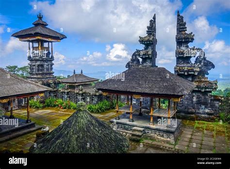 Pura Besakih Temple Complex On Mount Agung Bali Indonesia Stock Photo