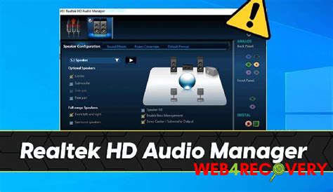 How To Download Reinstall Realtek Hd Audio Manager And Troubleshoot On Windows Web4recovery