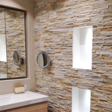 Bathroom Designs With Natural Stone Veneer Stonetek Natural Stone
