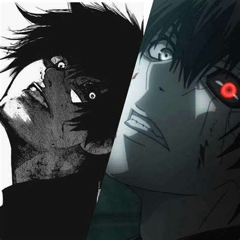 Ken Kaneki Anime Manga Comparison Tokyo Ghoul Fantasy Story Dark