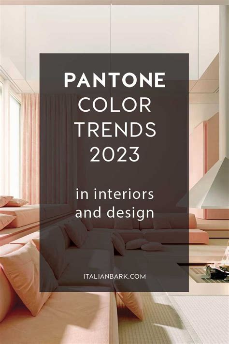 A Living Room Filled With Furniture And Pink Walls Text Reads Pantone