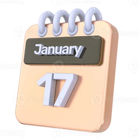 January Calendar Png 34620928 Png