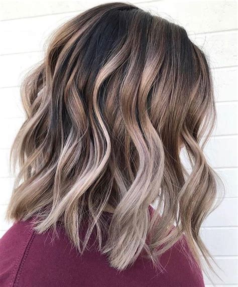 Medium Hair Color Ideas Shoulder Length Hairstyle For Female In 2019