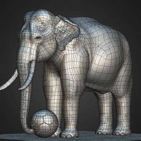 Asian Female Elephants 3D Model 3D Render RenderHub Gallery