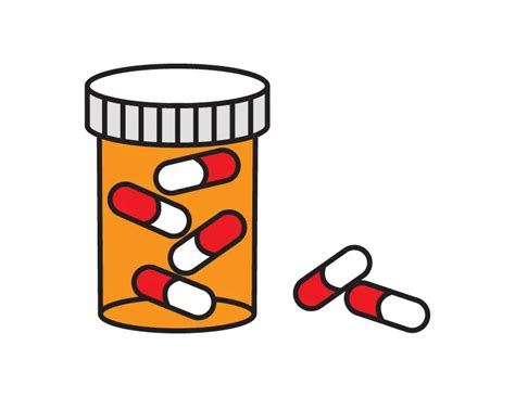 Drawing Of A Pill Bottle Remediation Plans For Students