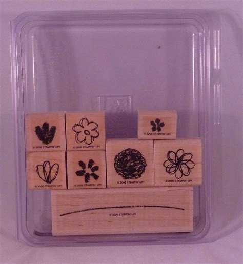 Amazon Com Stampin Up SPRINGTIME STEMS Set Of Decorative Rubber Stamps Retired Arts