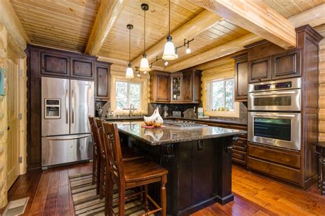 These aren't your grandfather's log cabins. Luxury Log Mansion Vacation Rental in Idyllwild, CA / 6 ...