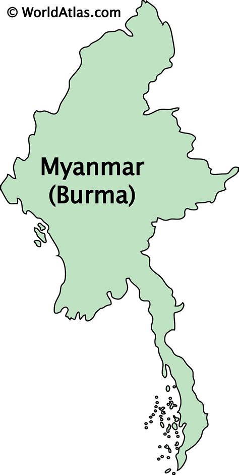 Myanmar Maps Facts World Atlas