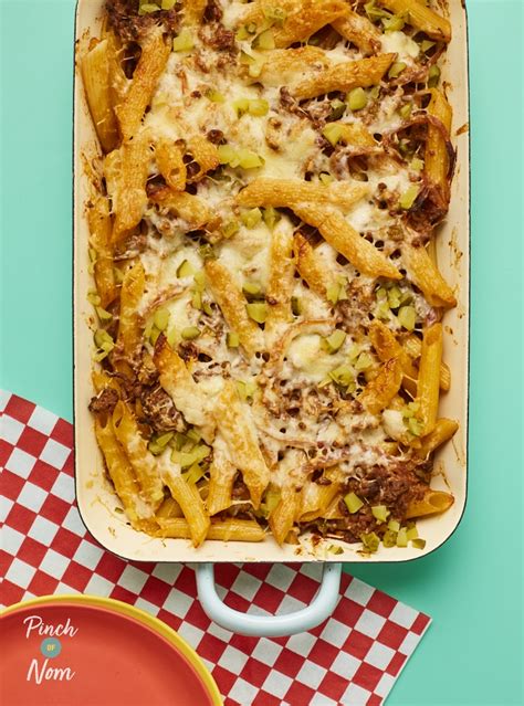 Cheeseburger Pasta Bake Pinch Of Nom