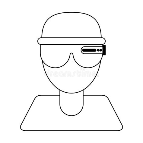 Smart Glasses Technology Stock Vector Illustration Of People 141273801