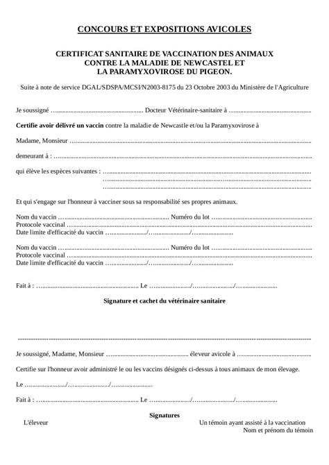 A vaccination certificate with one of the following vaccines with marketing authorization in europe 4. Certificat de vaccination par Principal - Fichier PDF