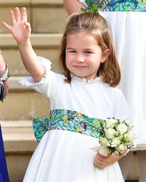 Pictures Of Princess Charlotte Waving Popsugar Celebrity Photo 15