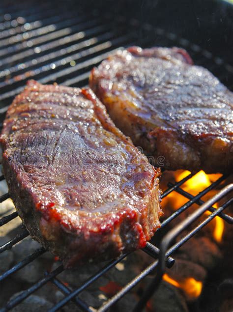 Food grilling stake stock photo. Image of coating, meat ...