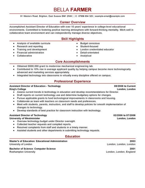 For example if a village is located on a mountainous region and the population of the village is more, then it is the responsibility of the government to provide them all facilities for example health facilities, educational my educational background internet. 12 Amazing Education Resume Examples | LiveCareer