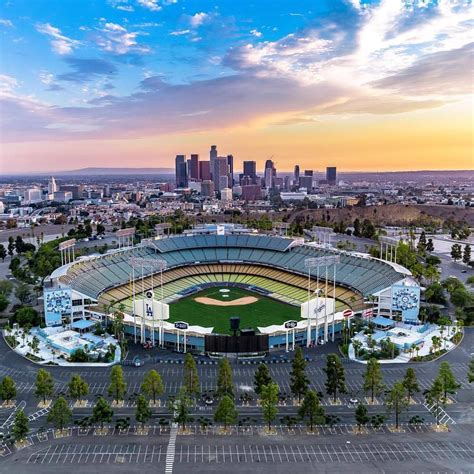 Los Angeles Dodgers Stadium By Dodgeraerial By