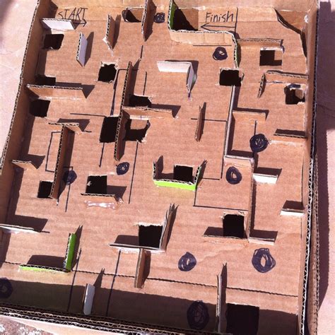Cardboard Marble Maze 4 Steps With Pictures