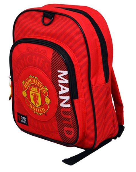 Official Manchester United Football Club Backpack School Bag Ebay