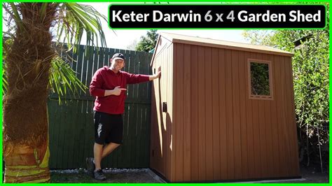 Assembling A Keter Darwin 6x4 Composite Garden Shed Youtube