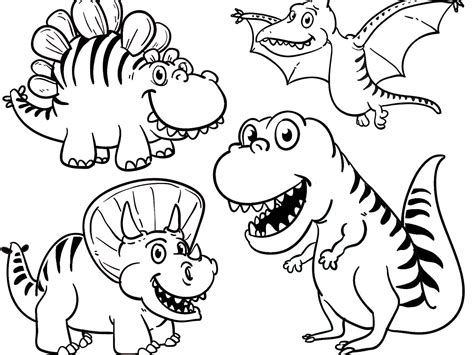 Froehlicher dino ausmalbild malvorlage comics images