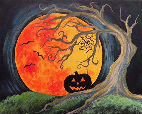 Thursday October 31 Halloween Painting Halloween Canvas Paintings