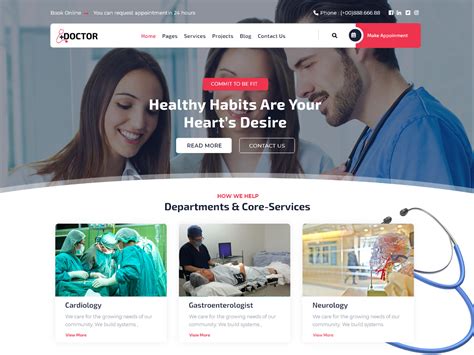 Free Doctor Wordpress Theme For Medical Professionals