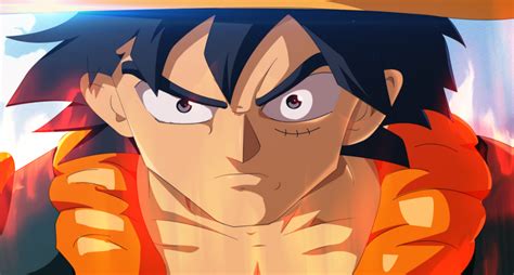 Luffy And Goku Fusion Goffy By Superdragonfall On Deviantart