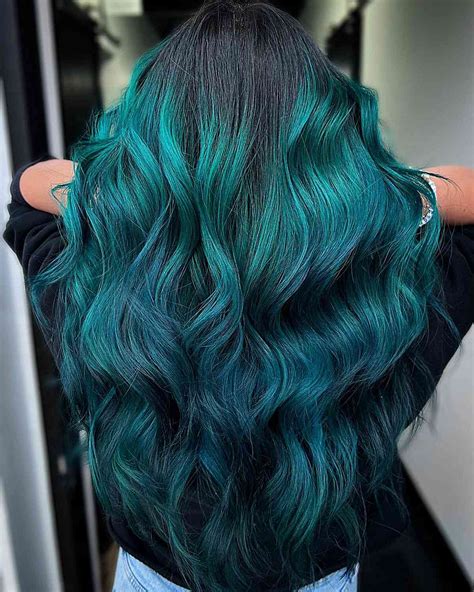 Brown Hair With Turquoise Underneath