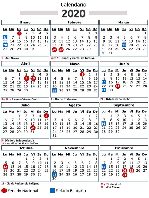 Este Es El Calendario Completo De Feriados Y Dias No Laborales Del 2020