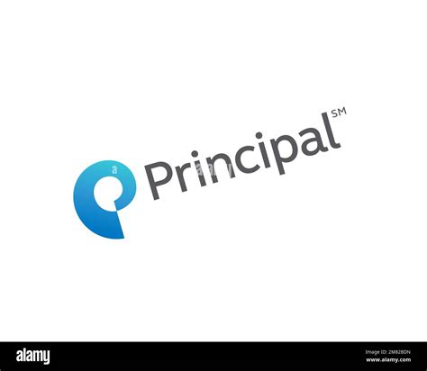 Principal Financial Group Rotated Logo White Background Stock Photo