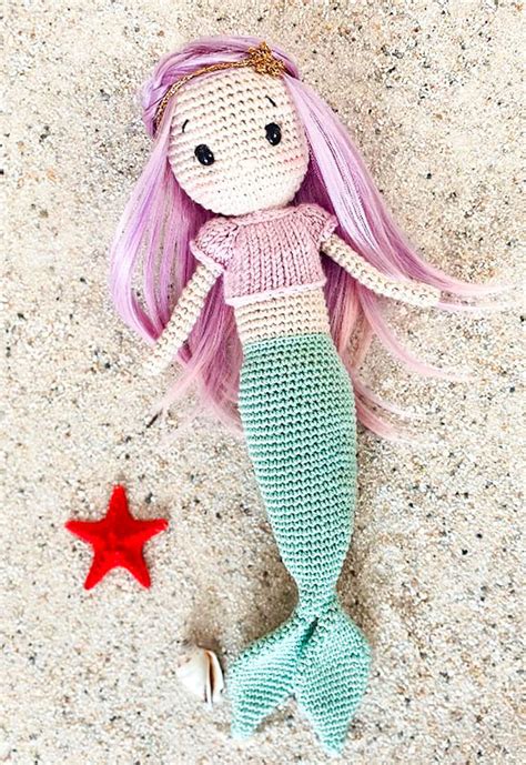 Toys Mermaid Doll Crochet Mermaid Doll Amigurumi Mermaid Amigurumi