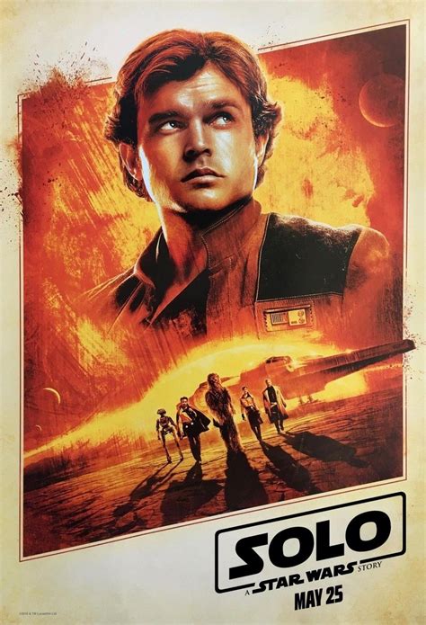 Póster 2 Cartel De Han Solo Una Historia De Star Wars 2018